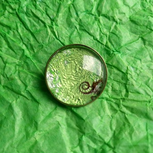 Zöld bronz alapú kitűző alapon, Ékszer, Kitűző és Bross, Ékszerkészítés, MESKA