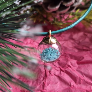 Foszforeszkáló üvveggömb nyakláncok, Ékszer, Nyaklánc, Medálos nyaklánc, Ékszerkészítés, MESKA