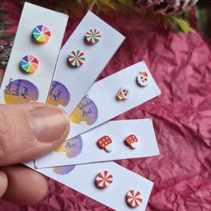 Nikkelmentes mini bedugós fülbevaló  - Meska.hu