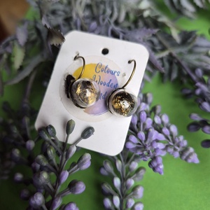 Lógós üveggömb fülbevaló , Ékszer, Fülbevaló, Lógós kerek fülbevaló, Ékszerkészítés, MESKA