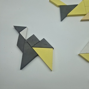 Színezett beton Tangram játék minden szín egyben - játék & sport - puzzle - kirakó, kocka kirakó - Meska.hu