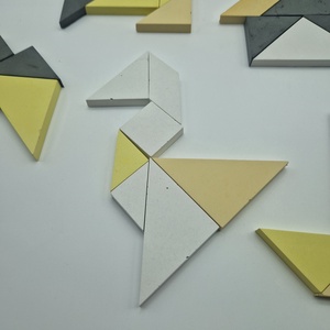 Színezett beton Tangram játék minden szín egyben - játék & sport - puzzle - kirakó, kocka kirakó - Meska.hu