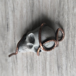 Koponya és kígyó medál - ékszer - nyaklánc - medál - Meska.hu