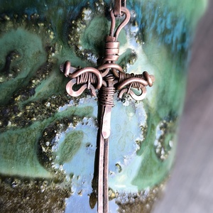 Réz kard medál 3. - ékszer - nyaklánc - medál - Meska.hu