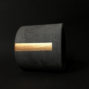 Darkness Betonkaspó Bronz, kaktusz, szukkulens növény számára, minimal dekor, indusztriál, beton, cement - otthon & életmód - dekoráció - virágdísz és tartó - cserép & kaspó - Meska.hu