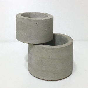 Conical Beton Kaspó szett Szürke - otthon & életmód - kisállatoknak - Meska.hu