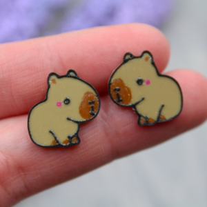 Trendi Capybara Fülbevaló  Aranyos és menő - ékszer - fülbevaló - fülékszer - Meska.hu