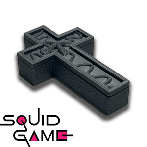 Squid Game Tanos Kereszt Nyaklánca 3D Nyomtatóval Készült Dísz Levehető Fedéllel - Meska.hu