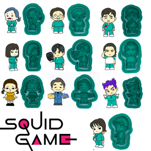 Squid Game Sorozat Karakterek Sütikiszúró Készlet  - Meska.hu