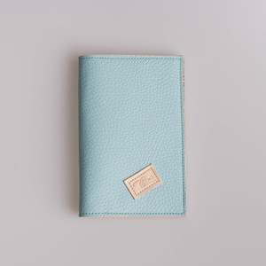 Útlevéltok bőrből - light blue - táska & tok - pénztárca & más tok - kártyatartó & irattartó - Meska.hu