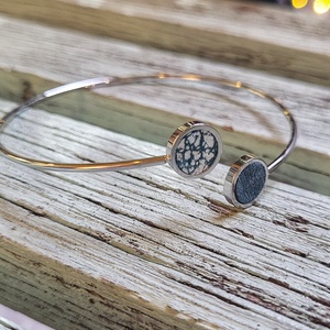 Double beauty 8 - bőr és nemesacél karkötő - ékszer - karkötő - karperec - Meska.hu