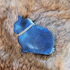 My cat - Bleu -  bőr apró tartó - Meska.hu