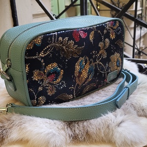 Vintage flowery - marhabőr oldaltáska, Táska & Tok, Kézitáska & válltáska, Alkalmi táska, Bőrművesség, Varrás, MESKA