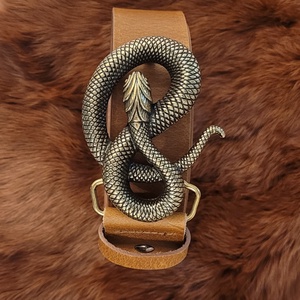Detailed snake - bőr öv - esküvő - kiegészítők - öv & pánt - Meska.hu