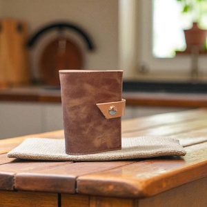 Waxed brown - bankkártya tartó - Meska.hu