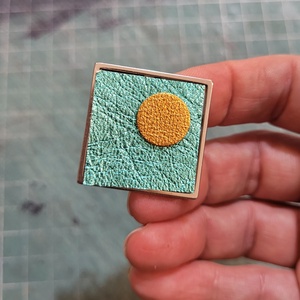 Mint square - bőr és nemesacél ékszer - Meska.hu