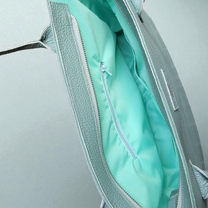 Middle blue for work - marhabőr shopper - táska & tok - kézitáska & válltáska - nagy pakolós táska - Meska.hu