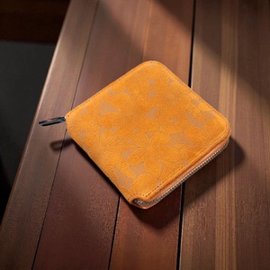 Orange flowery - mini tárca, Táska & Tok, Pénztárca & Más tok, Pénztárca, Női pénztárca, Bőrművesség, MESKA