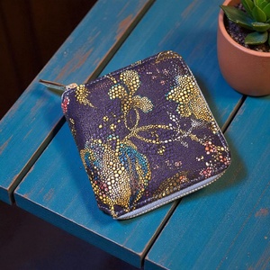 Vintage flowery - mini tárca, Táska & Tok, Pénztárca & Más tok, Pénztárca, Női pénztárca, Bőrművesség, MESKA