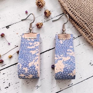 Drop theory - light blue - fülbevaló nemesacél szerelékkel - Meska.hu