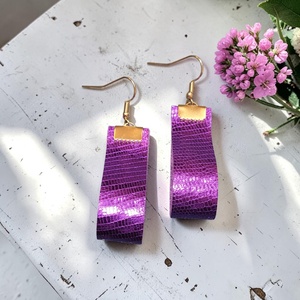 Drop theory - lilac - fülbevaló nemesacél szerelékkel - Meska.hu