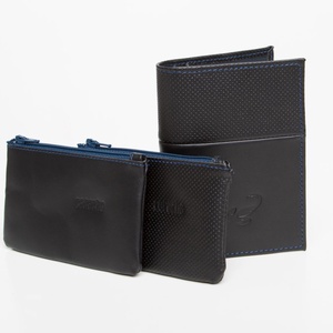 Black Wallet - Fekete perforált marhabőr tárca - táska & tok - pénztárca & más tok - pénztárca - férfi pénztárca - Meska.hu