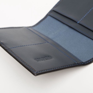 Black Wallet - Fekete perforált marhabőr tárca - táska & tok - pénztárca & más tok - pénztárca - férfi pénztárca - Meska.hu