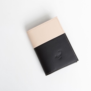 Beige Black- Bézs fekete marhabőr tárca, Táska & Tok, Pénztárca & Más tok, Pénztárca, Férfi pénztárca, Bőrművesség, Varrás, Meska
