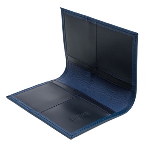 Blue Wallet - Kék perforált marhabőr tárca - táska & tok - pénztárca & más tok - pénztárca - férfi pénztárca - Meska.hu