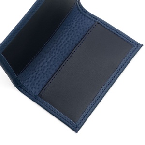 Blue Wallet Small - Kék perforált marhabőr kártyatartó - kistárca - táska & tok - pénztárca & más tok - pénztárca - férfi pénztárca - Meska.hu