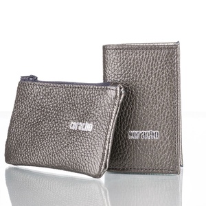 Black Silver Wallet Small - Fekete ezüst marhabőr kártyatartó - kistárca - táska & tok - pénztárca & más tok - pénztárca - férfi pénztárca - Meska.hu
