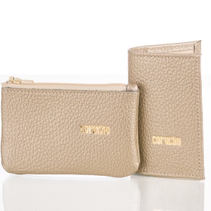 Golden Wallet Small - Arany marhabőr kártyatartó - kistárca - táska & tok - pénztárca & más tok - pénztárca - férfi pénztárca - Meska.hu