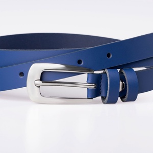 Blue narrow - 2cm széles kék öv - Meska.hu