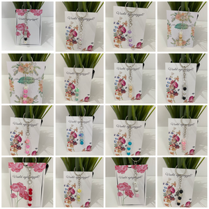 Kézzel készített kulcstartó ásvány gyöngyből - táska & tok - kulcstartó & táskadísz - kulcstartó - Meska.hu