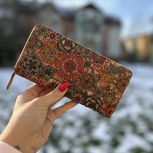  Parafa női pénztárca színes mintákkal - Meska.hu