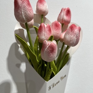 Gumi tulipán csokor (élethű), Otthon & Lakás, Dekoráció, Virágdísz és tartó, Virágbox, virágdoboz, Mindenmás, MESKA