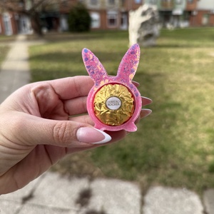 Nyuszis csokitartó - Meska.hu