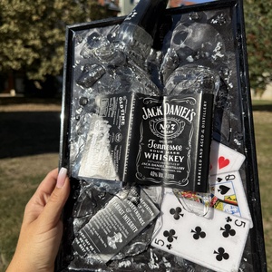 Jack Daniels Gyanta Kép alkoholos üveggel - otthon & életmód - dekoráció - asztal és polc dekoráció - díszüveg - Meska.hu