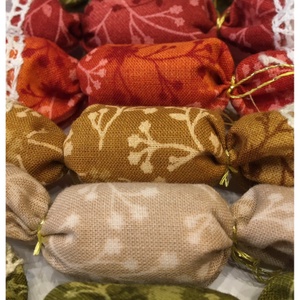 AKCIÓ - 10db-os textil szaloncukor csomag - karácsony - Meska.hu