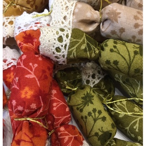 AKCIÓ - 10db-os textil szaloncukor csomag - karácsony - Meska.hu