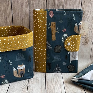 3 részes prémium designer praktikus babalátogató / babaváró szett, Táska & Tok, Pelenkatáska, Pelenkatartó tok, Varrás, Meska