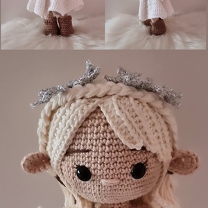 Snowflake elf baba - karácsony - karácsonyi lakásdekoráció - karácsonyi manók, figurák - Meska.hu
