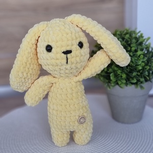 SunnyBunny plüssnyuszi - sárga, Játék & Sport, Plüssállat & Játékfigura, Nyuszi, Horgolás, MESKA