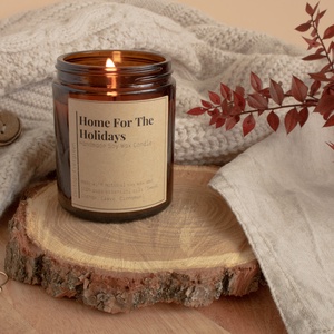 Karácsonyi Fűszeres Szójaviasz Illatgyertya, Ajándék nőknek, Natúr Kozmetikum Csomag, Self Care Gift Box - szépségápolás - kozmetikai ajándékcsomag - Meska.hu