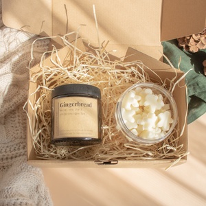 Karácsonyi Szójaviasz Illatgyertya, Ajándék nőknek, Mézeskalács Illatviasz, Wax Melts, Gingerbread, Viaszolvadék, Szépségápolás, Kozmetikai ajándékcsomag, Gyertya-, mécseskészítés, Kozmetikum készítés, MESKA