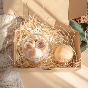 Őszi ajándékcsomag, Ajándék nőknek, Tökös Pite Illatviasz Csomag, Self Care Gift Box, Wax Melt, Fürdőbomba, Szépségápolás, Kozmetikai ajándékcsomag, Gyertya-, mécseskészítés, Kozmetikum készítés, MESKA