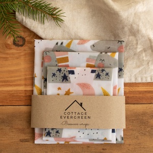 Méh Viaszos Kendő, Méhviaszos Kendő Csomag, Zero Waste Karácsonyi Ajándék, Környezetbarát, Beeswax Wrap, Otthon & Életmód, Konyhafelszerelés, tálalás, Konyhai textil, Konyharuha & Törlőkendő, Mindenmás, MESKA