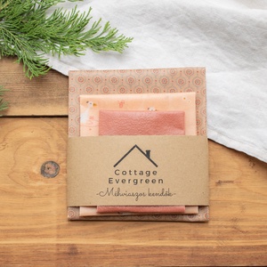 Méh Viaszos Kendő, Méhviaszos Kendő Csomag, Zero Waste Karácsonyi Ajándék, Környezetbarát, Beeswax Wrap, Otthon & Életmód, Konyhafelszerelés, tálalás, Konyhai textil, Konyharuha & Törlőkendő, Mindenmás, MESKA
