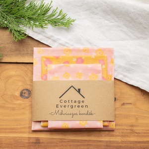 Méh Viaszos Kendő, Méhviaszos Kendő Csomag, Zero Waste Karácsonyi Ajándék, Környezetbarát, Beeswax Wrap - otthon & életmód - konyhafelszerelés, tálalás - konyhai textil - konyharuha & törlőkendő - Meska.hu