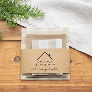 Méh Viaszos Kendő, Méhviaszos Kendő Csomag, Zero Waste Karácsonyi Ajándék, Környezetbarát, Beeswax Wrap - Meska.hu